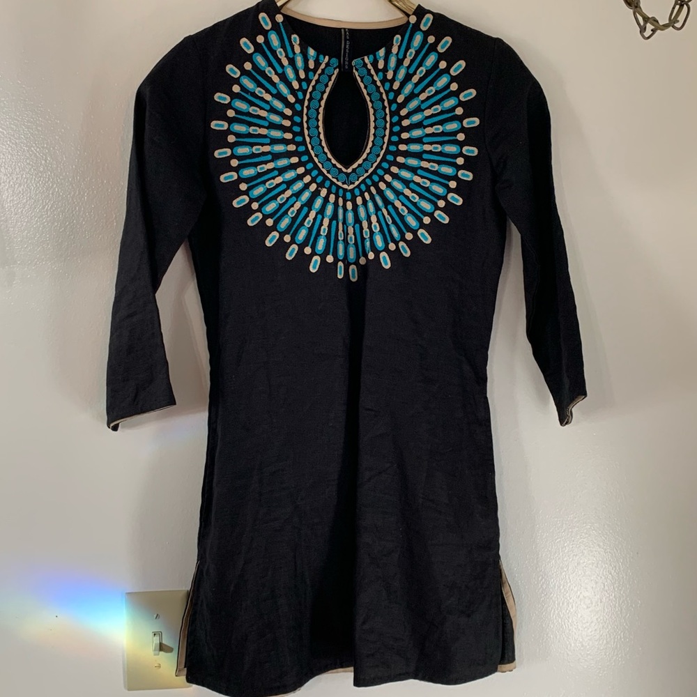 Anthropologie Kas Designs Embroidered Linen Top - Picture 4 of 10